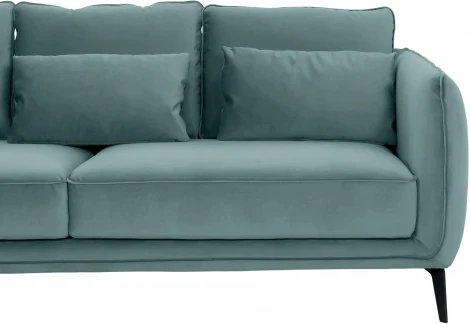 Диван Amsterdam трехместный ОГОГО (арт.342356), (Ткань/Бирюзовый)