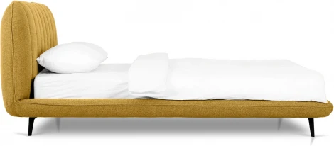 Кровать Amsterdam ОГОГО (арт.831273), (Велюр/Желтый)