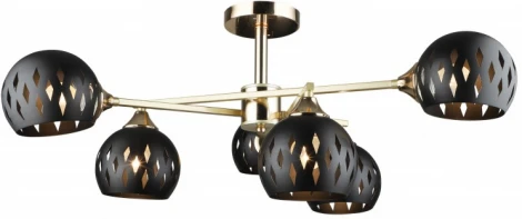 Потолочная люстра на штанге Imex MD.4211-6-S-GD+FGD