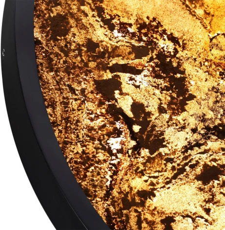 Настенно-потолочный светильник Odeon Light Bergi 5064/40L черн./серо-беж./металл/натур.камень/акрил с переключ.цветов.темпер. LED 40W 3000К/4000K/6000K (220V, круглые)