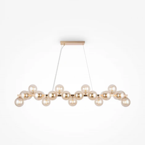 Подвесной светильник Maytoni Dallas MOD547PL-25G (220V, на тросе, шарики, паук, молекулы)