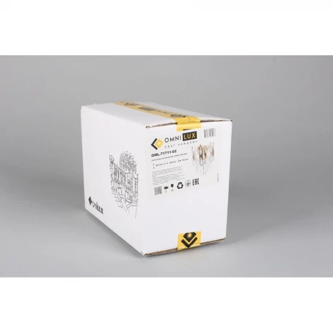 Настенный светильник Omnilux Riposto OML-71711-02 (220V, хрусталь)
