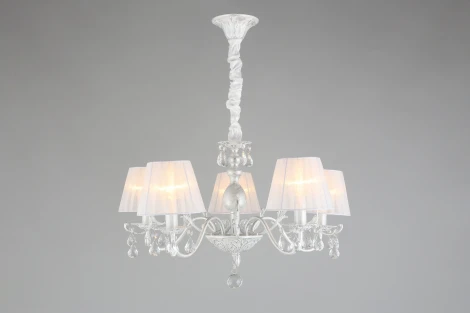 Подвесная люстра Bantine OML-53213-05 (220V, хрусталь, подвески, на цепи)