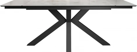 Стол DikLine SFE140 Керамика Italian Grey (глянец серый)/подстолье черное/опоры черные (2 уп.) арт.00-00075483