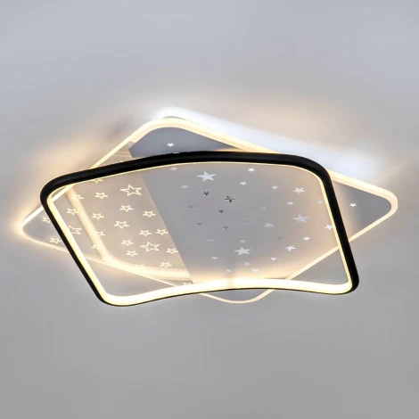 Потолочный светильник светодиодный с пультом с регулировкой цветовой температуры LED4U LED4U L1037-520 BK