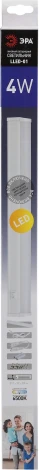 Настенно-потолочный линейный светильник светодиодный ЭРА LLED-01-04W-6500-W (220V)