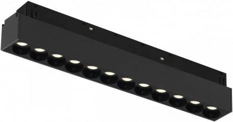 Трековый магнитный светильник 48V iLedex Vision48/22 4822-002-L235-12W-38DG-4000K-BK