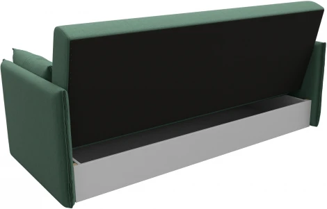 Диван-книжка Лига-018 (Зеленый/Рогожка) Лига Диванов арт.124984