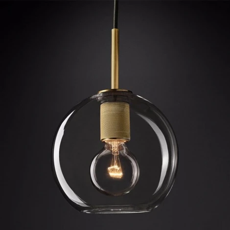 Подвесной светильник Rh Utilitaire Globe Pendant Brass ImperiumLoft 40,2333 (123652-22) (220V, на проводе, шар)
