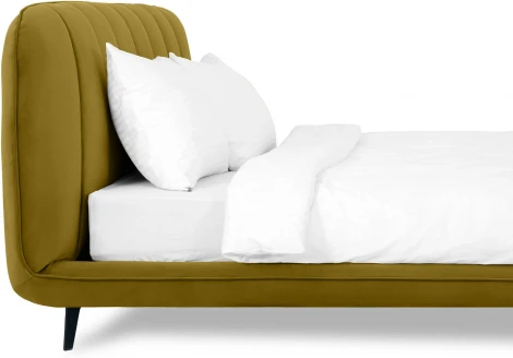 Кровать Amsterdam ОГОГО (арт.831269), (Велюр/Оливковый)