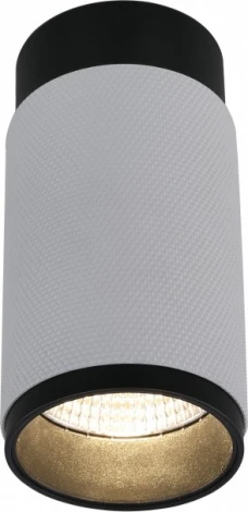 Точечный накладной светильник iLedex Delta 1954-10W-3000K-36 BK+WH (220V, круглые)