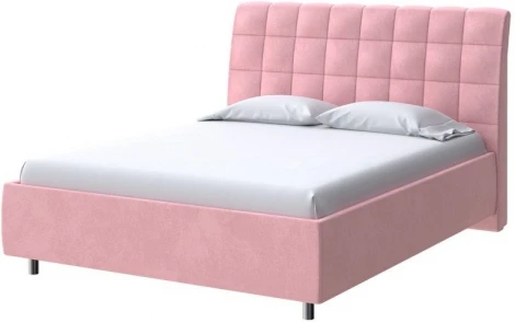PROxSON Кровать Volumo без основания (Ткань: Велюр Casa Жемчужно-розовый) 120x200