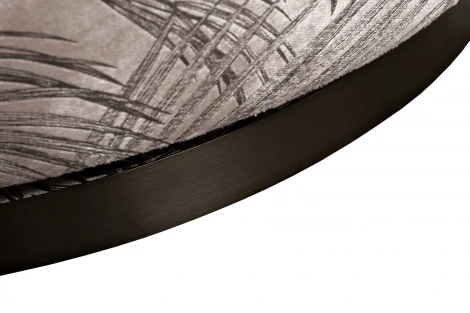 Кресло Verona вращающееся,вельвет принт листья Valdes110-BEG/бронза 70*77*80см Garda Decor