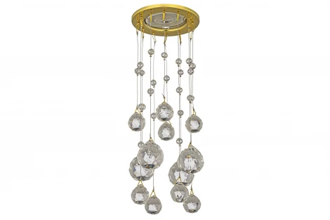 Встраиваемый светильник хрустальный Dio D'Arte Osimo Gold GU10.5.14.9.5.104 G