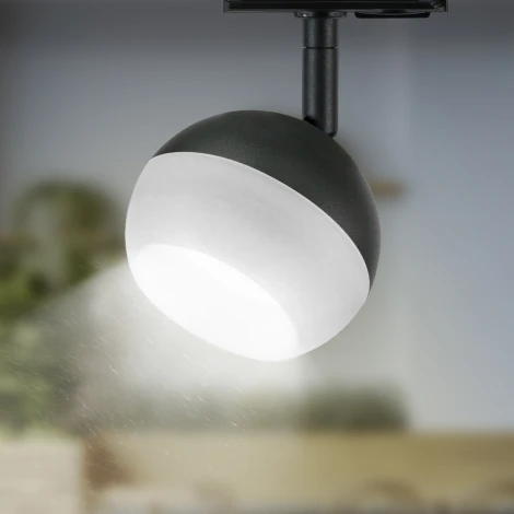 Трековый светильник ЭРА TR46 - GX53 BK (220V, шар)
