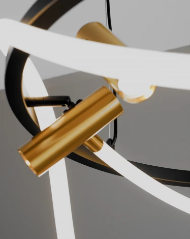 Подвесной светильник светодиодный с гибким неоном Moderli True V10690-PL (220V, на тросе)