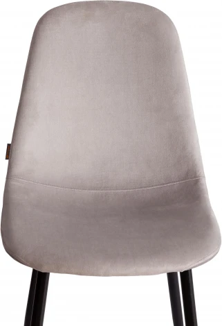 Стул BREEZE (mod. JSC-58) (Велюр,Металл  /Светло-серый,Черный)
