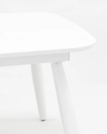 Стол обеденный Stool Group Чикаго раскладной 120-160*90 белый УТ000002134