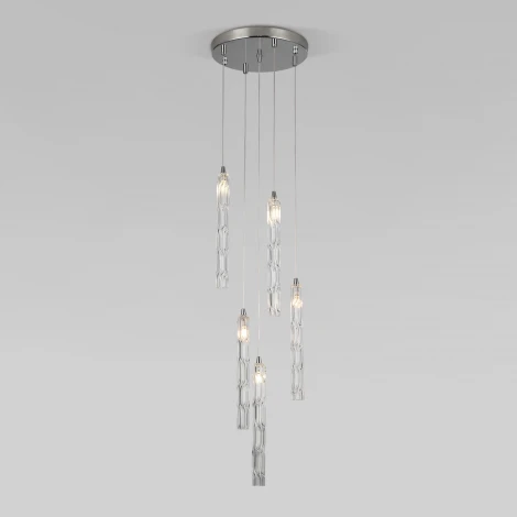 Подвесной светильник Eurosvet Lynn 50381/5 хром (220V, на проводе)