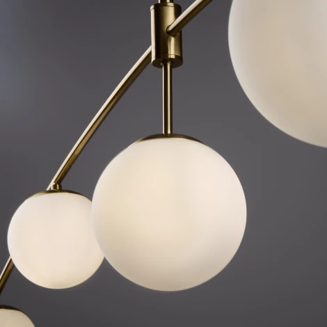 Потолочная люстра на штанге Freya Hanger FR5443CL-04BS (220V, шарики)