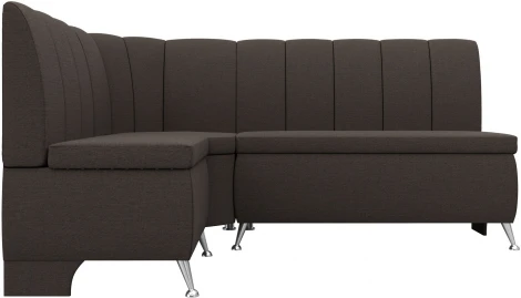 Диван кухонный угловой Кантри левый угол (Коричневый/Рогожка) Лига Диванов арт.122501L