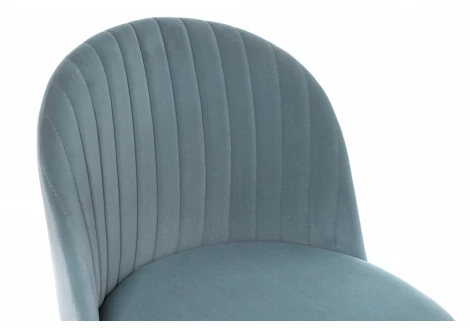 Стул Woodville на металлокаркасе Gabi 1 light blue / black 15109