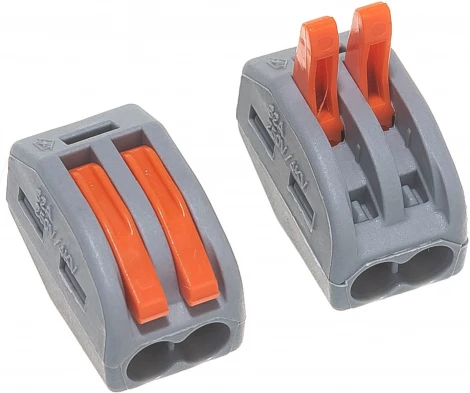 Клемма рычажковая 2-х проводная Stekker 32420