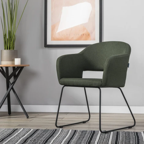 Стул R-Home Oscar тёмно-зеленый/Линк