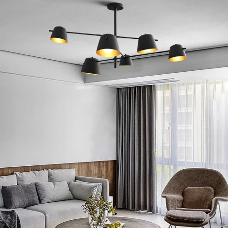 Потолочная люстра на штанге Goda Black ImperiumLoft Goda01 (151692-26) (220V)