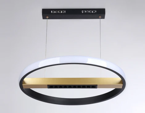 Подвесной светодиодный светильник Ambrella Comfort FL51489 (регулировка яркости, 220V, пульт управления, на тросе, кольцо)