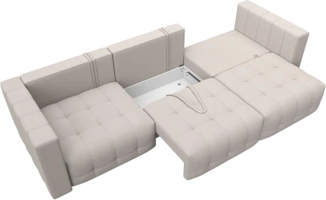 Диван прямой Лига-052 НПБ Лонг Лига Диванов (Замша) арт.128795