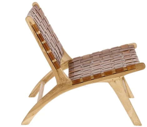 Кресло La Forma (ex Julia Grup) Calixta (Коричневый/ Тик,Дерево)