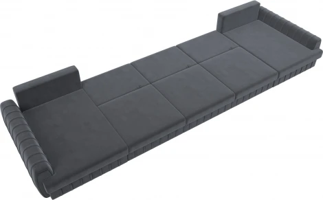 Диван П-образный Лига-057 НПБ МегаЛонг Лига Диванов (Велюр) арт.129358