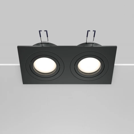 Встраиваемый светильник Atom GU10 2x50Вт Maytoni Technical DL024-2-02B (220V)