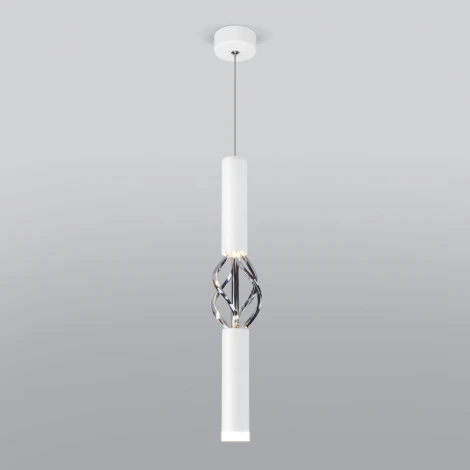 Подвесной светильник Eurosvet Lance 50191/1 LED белый/хром (220V, на проводе)