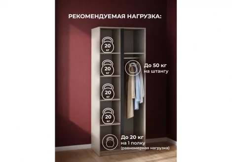 Шкаф Кассий 02 80 Альбина Woodville 679660