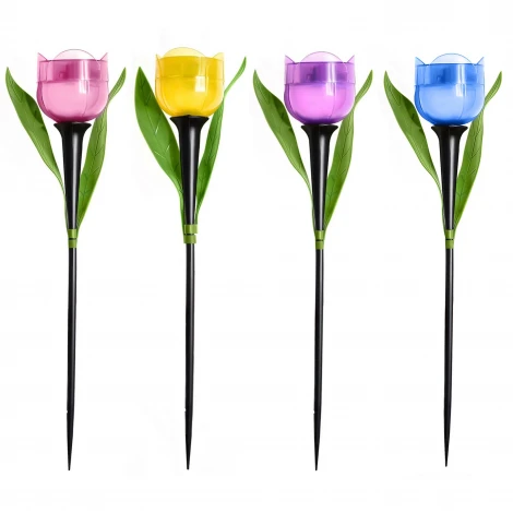 Грунтовый светильник на солнечной батарее Uniel USL-C-651/PT305 TULIP SET 24 (LED, цветы)