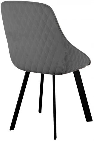 Стул DikLine 246 поворотный, Z28 серый, ножки черные