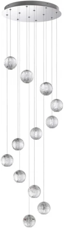 Подвесная люстра каскадная Odeon Light Crystal 5007/56L ром/металл/акрил LED 56W 4000K 4711лм (220V, на проводе)