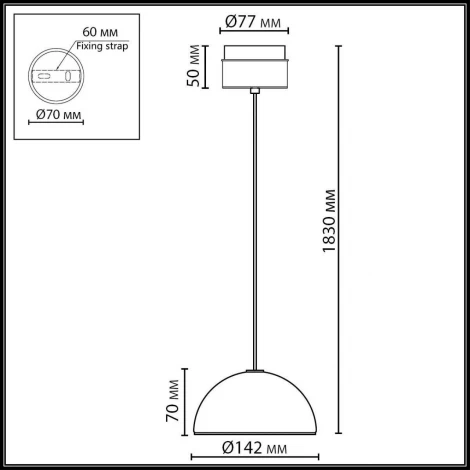 Подвесной светильник светодиодный Odeon Light Lulu 5452/6L светлая бронза/зеленый/металл/керамика/акрил LED 6W 3000K