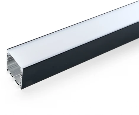 Профиль накладной для светодиодной ленты Feron 10369 "Линии света" черный CAB256