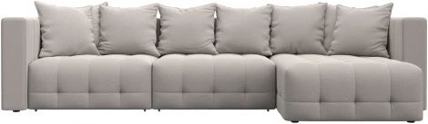 Диван угловой Лига-052 НПБ Лонг угол универсальный Лига Диванов (Замша) арт.128839