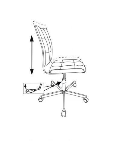 Кресло Бюрократ CH-330M оранжевый Orion-20 эко.кожа крестовина металл хром