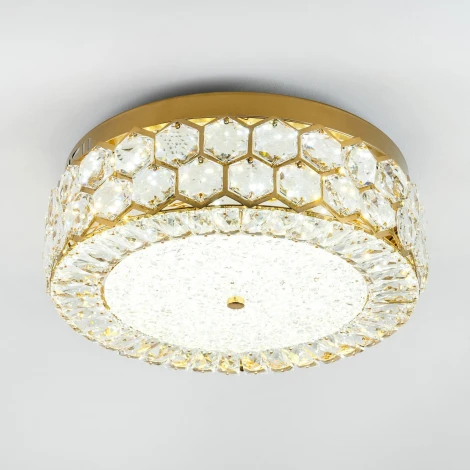 Потолочный светильник светодиодный хрустальный с регулировкой цветовой температуры LED4U L1181-400 BS