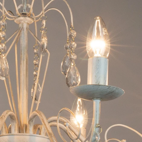 Подвесная люстра De City Лада 442011008 (220V, подвески, на цепи, подсвечник, свеча)