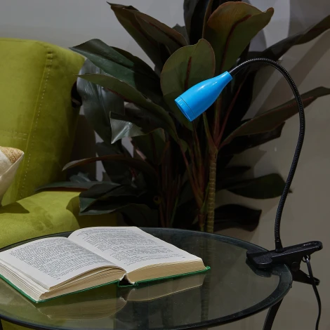 Настольная лампа на прищепке Uniel ULM ULM-D501 4W/4000K BLUE