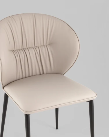 Стул обеденный Stool Group Deia серая экокожа серые ножки арт.УТ000040332