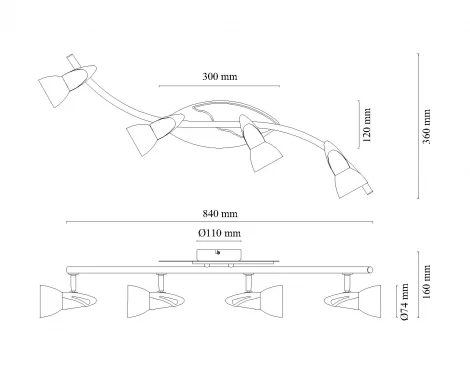 Спот Globo Lord II 5441-4