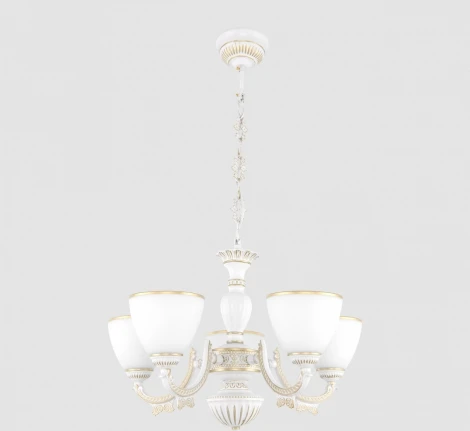 Подвесная люстра Arte Milano AM342837 342837/5 WT+G (220V, на цепи)