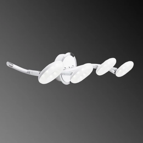 Настенно-потолочный светильник IDLamp Bianca 390/4PF-LEDWhitechrome